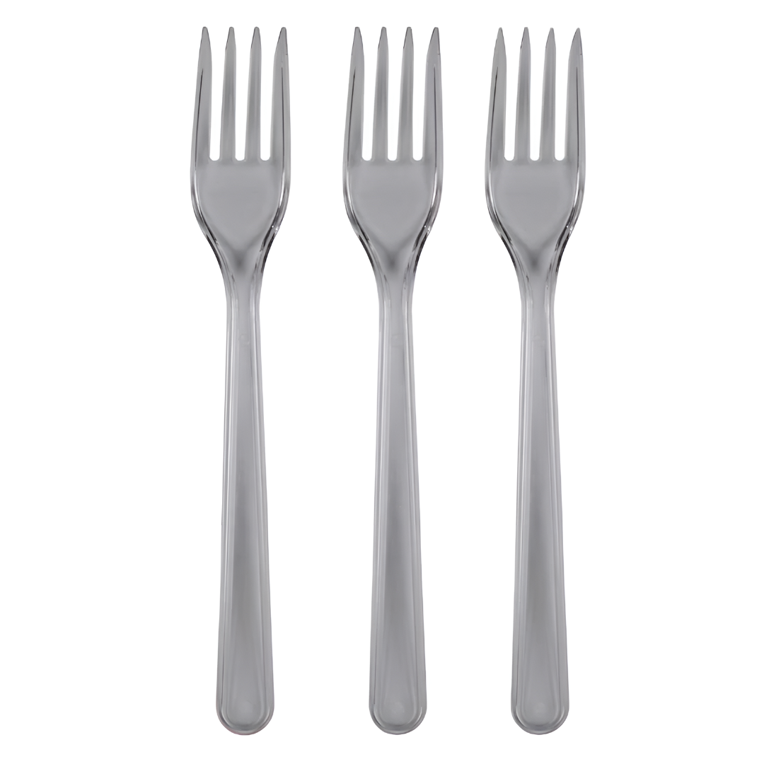 Пластмасова вилица Прозрачна