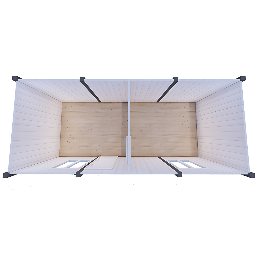 Контейнер с две преходни помещения