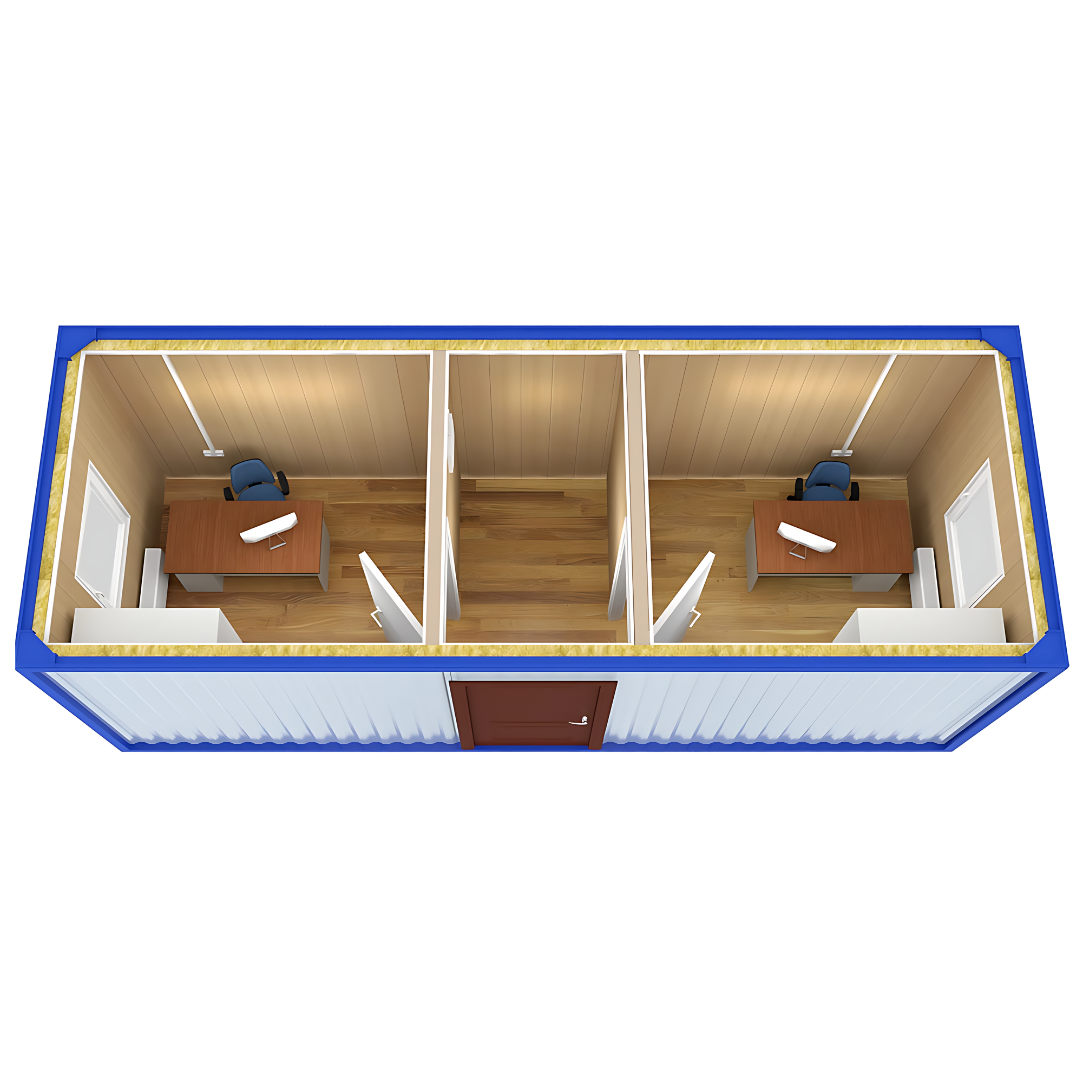 Контейнер с две преходни помещения