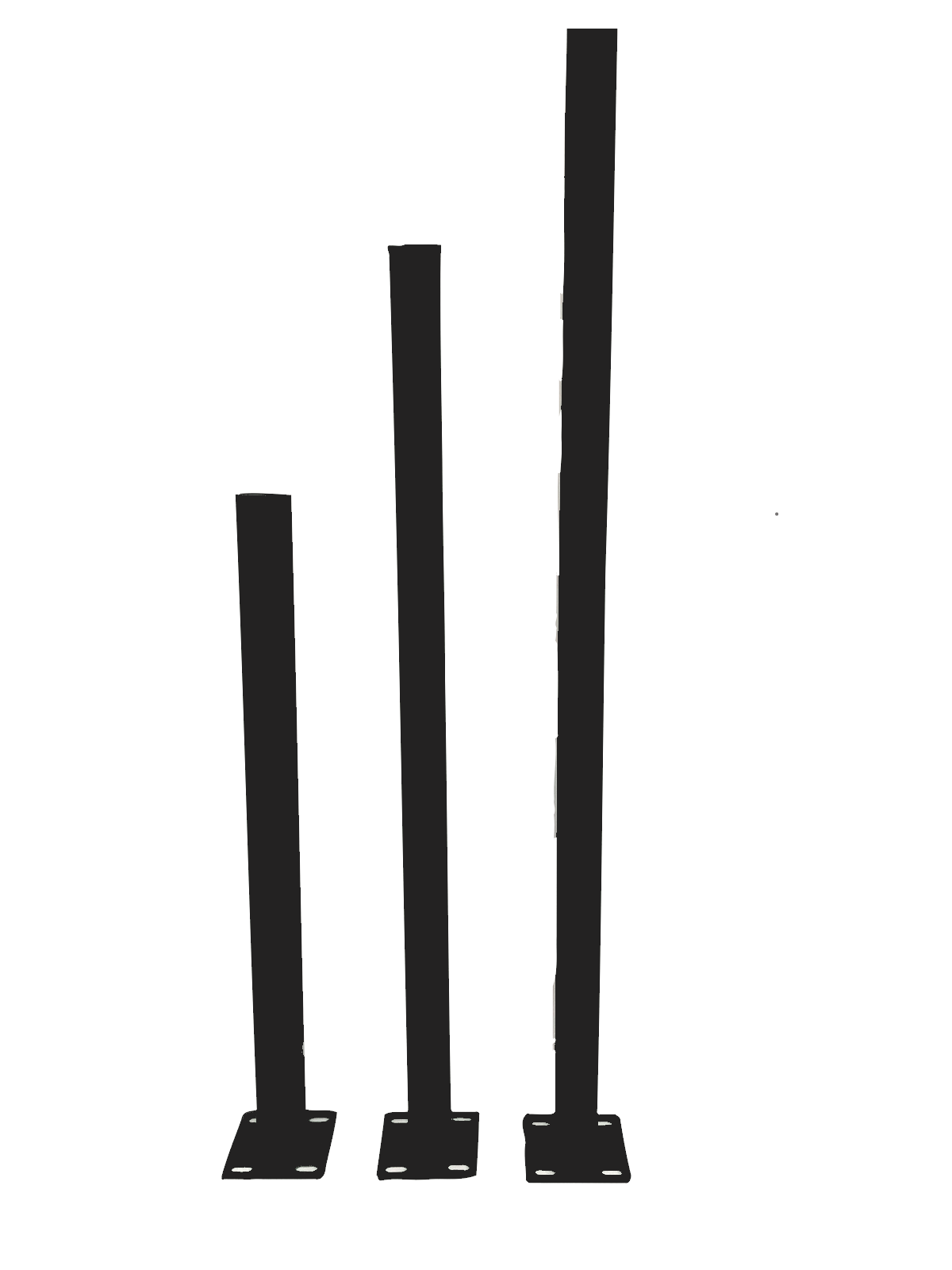 Оградни колове с планка