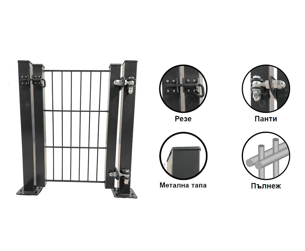 ДВОРНА ВРАТA 2D СТАНДАРТ - С РЕЗЕ