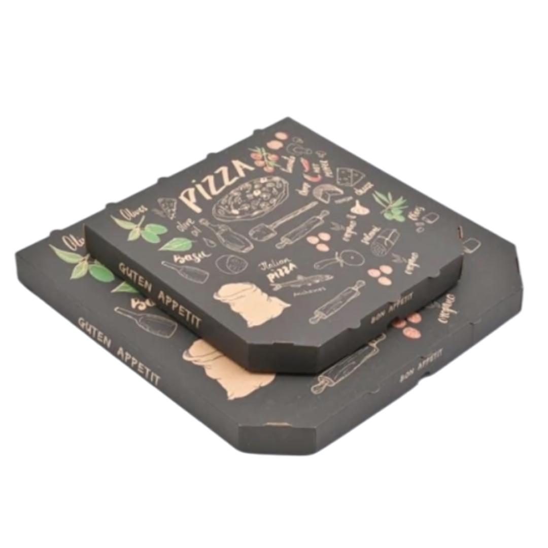 Кутия за пица - черна