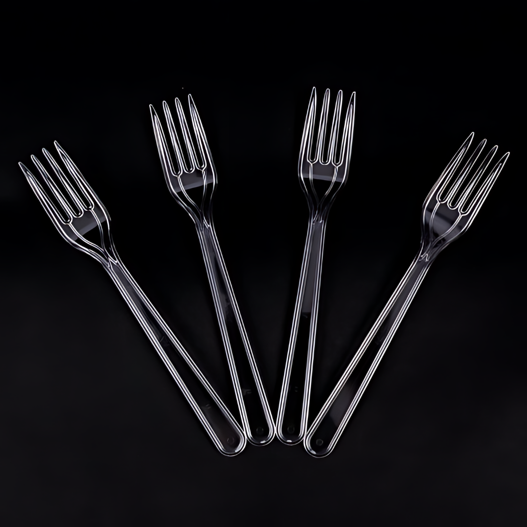 Пластмасова вилица Прозрачна