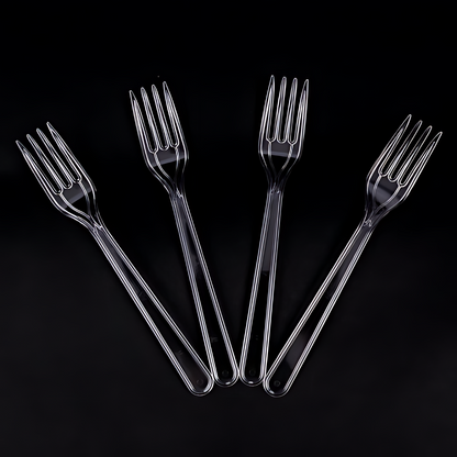 Пластмасова вилица Прозрачна