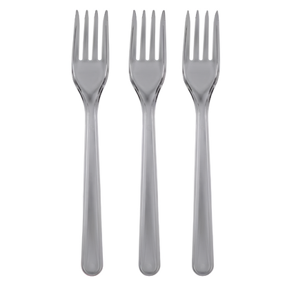 Пластмасова вилица Прозрачна