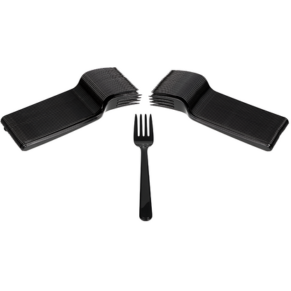 Пластмасова вилица Черна