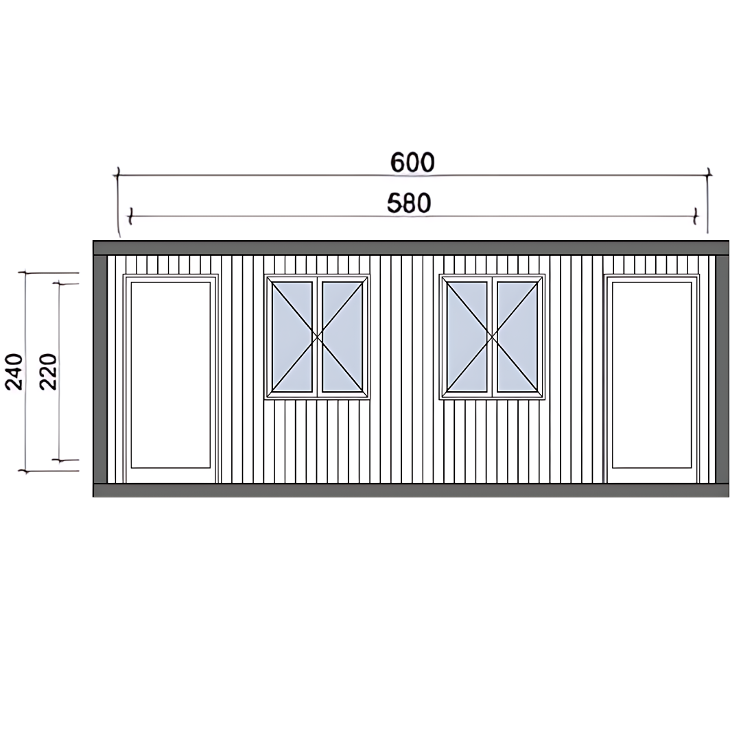 Контейнер с две помещения