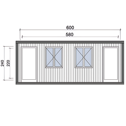 Контейнер с две помещения