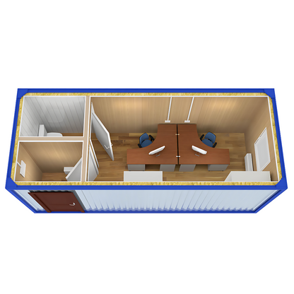 Контейнер с едно помещение, баня и кухня