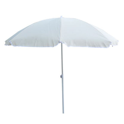 Чадър за плаж RANDALL 2.20м бял 8 ребра FIBERGLASS - снимка 1