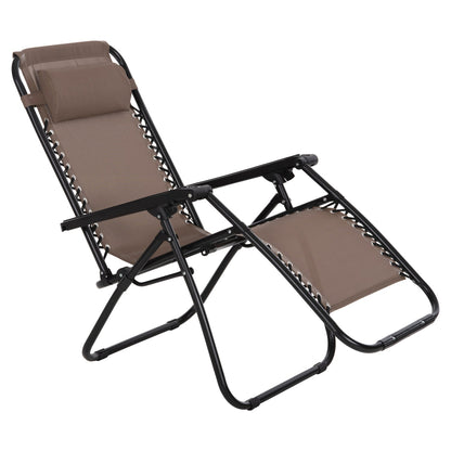 Фотьойл RELAX COMPANION шампанско цветен текстилен и черен метал 67x145x110Hcm.