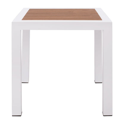 Алуминиева маса бяла с Polywood 45x45x45,5 см