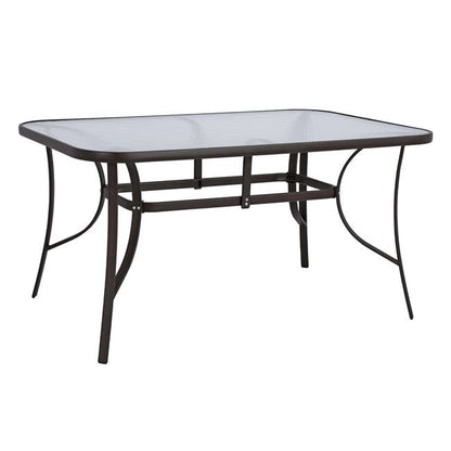 Маса металик кафява 150X90x72