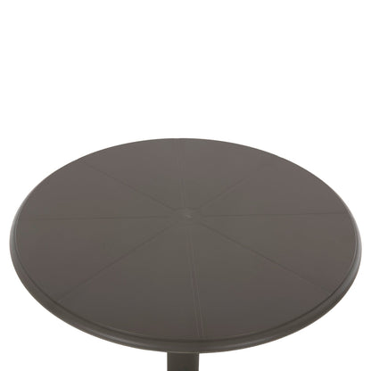 Кръгла маса от полипропилен TERRIN маслиненозелена Φ60x75Hсм.